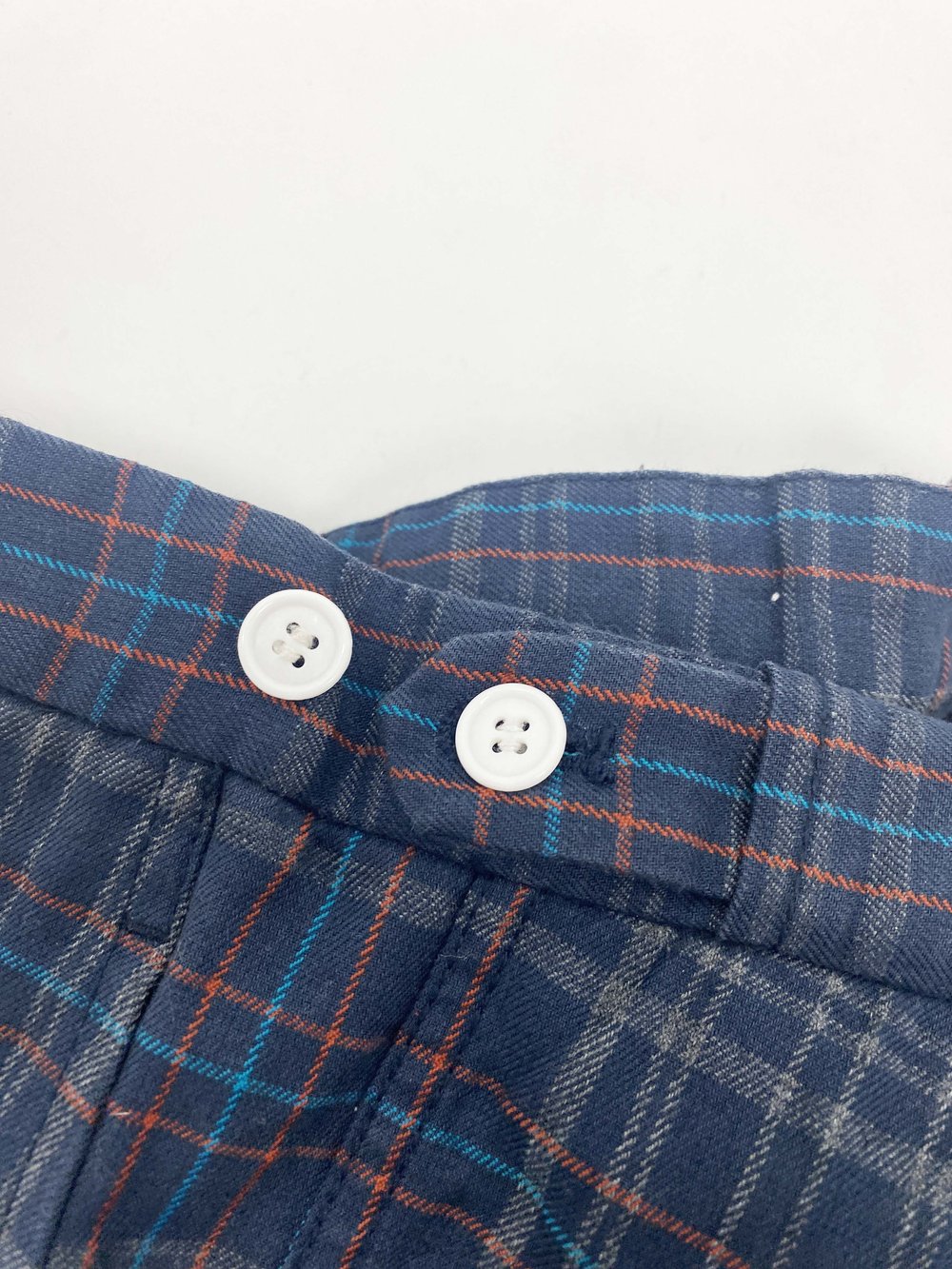 Comme des Garcons Homme Plus 1996 blue plaid pants — JAMES Comme des Garcons Homme Plus 1996 blue plaid pants — JAMES